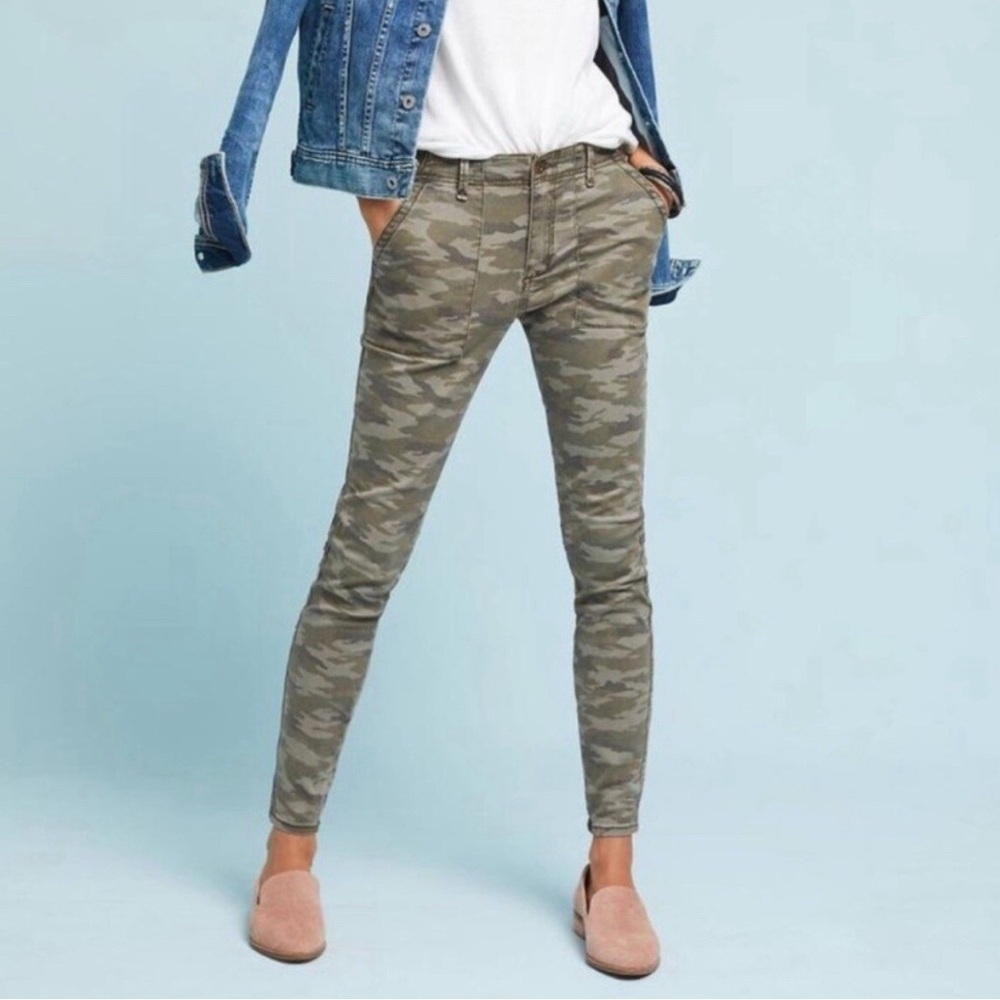 Anthropologie x Hei Hei Skinny Utility Pants in Camo / Camouflage- 27